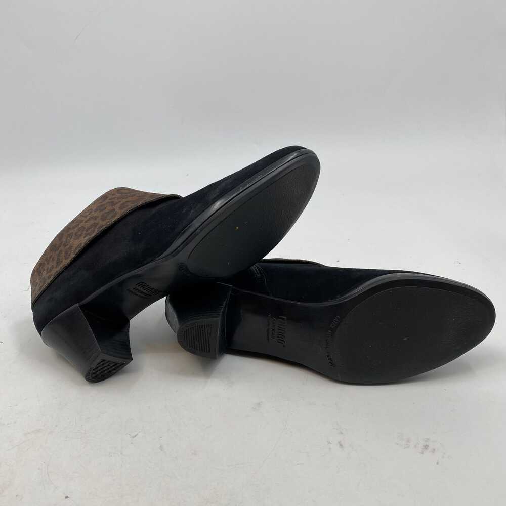 Munro Black Animal Print Faux Suede Booties | Women’s Size 10 - Picture 5 of 7